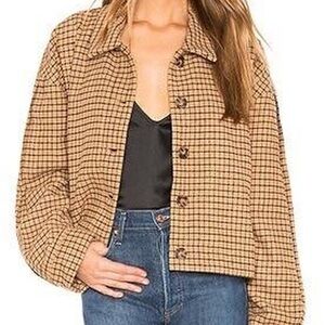 L'Academie The Gavin Jacket in Yellow Size XL NWT